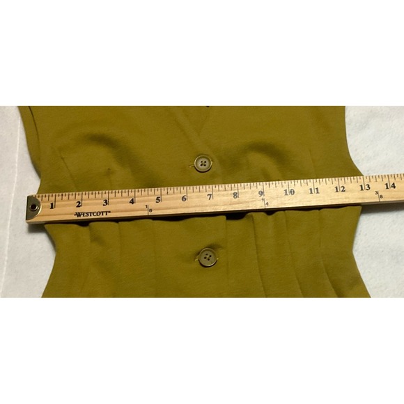 Zara Women's Size S Pant Set Mustard Green Slimming  Flared NWT - Picture 8 of 15